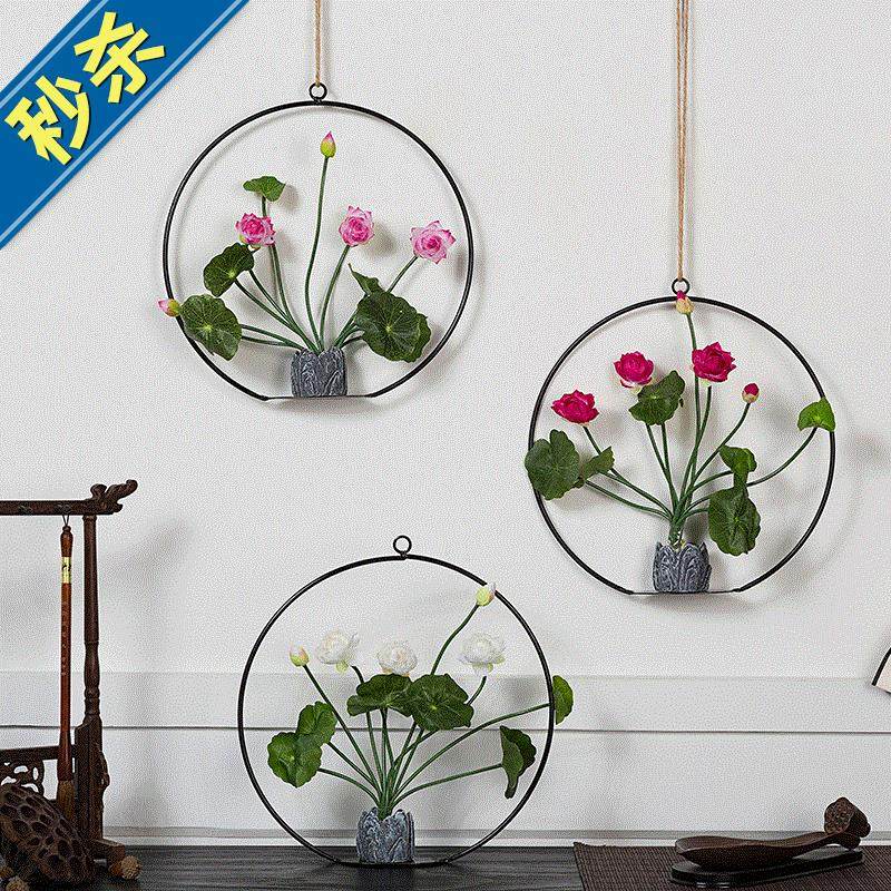 新中式铁艺花环壁饰室内g装饰品客厅餐厅墙上挂件饭店卧室墙壁挂|ruв категории Домашний быт, роспись - от Buy2taobao.com для оказания профессиональной услуги покупки агента Taobao