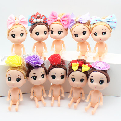 洗澡娃娃美人鱼迷糊泡澡裸娃娃女孩儿童生日蛋糕装饰摆件装饰配件