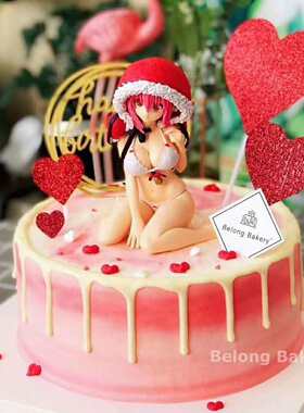 性感美女娃娃生日蛋糕装饰摆件