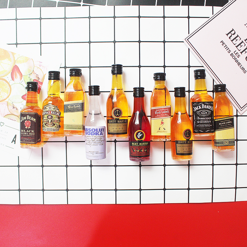 男士仿真小酒瓶父亲节蛋糕摆件