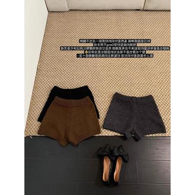 韩版ins针织打底毛线短裤