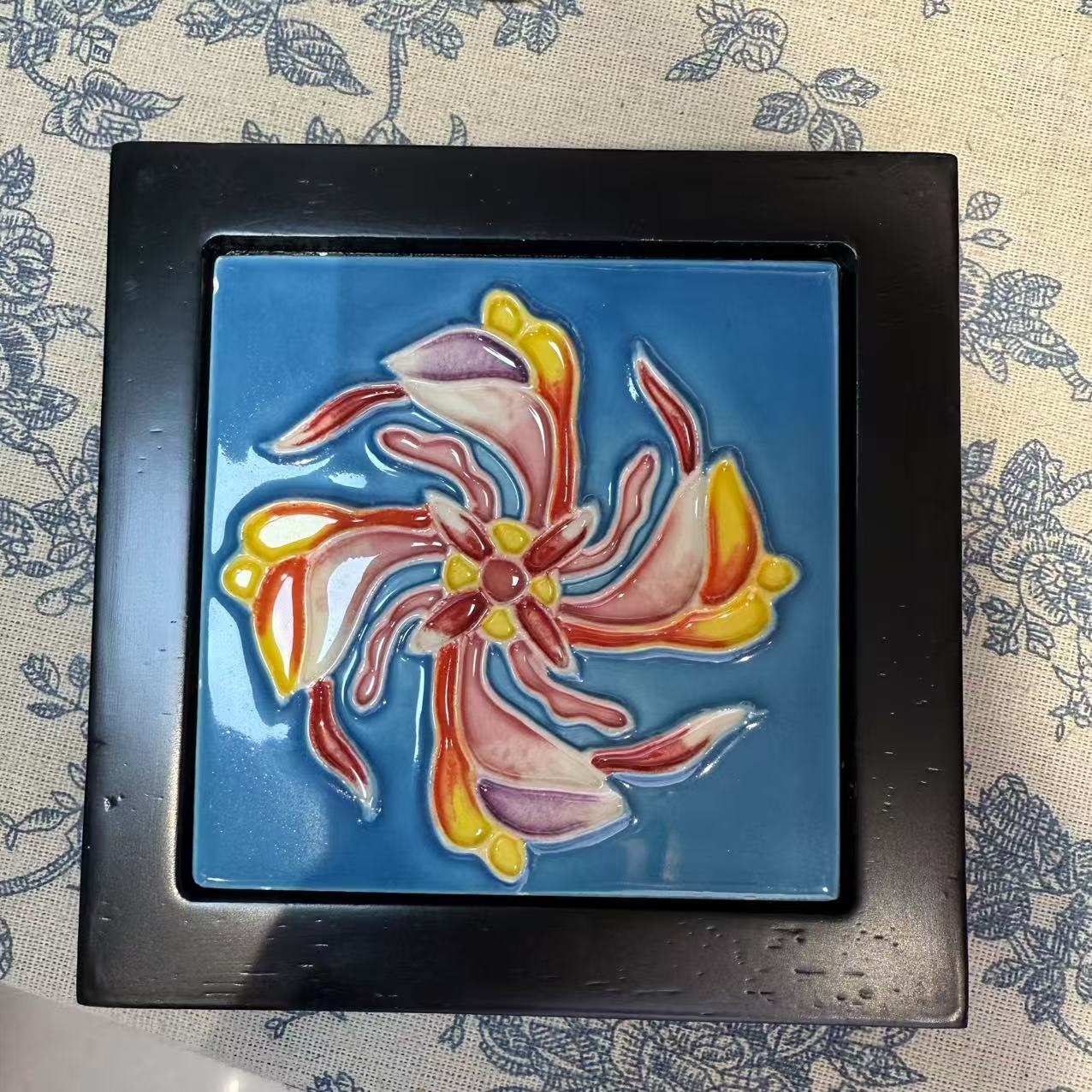 10-方形杯垫实木木托隔热防烫圆形杯垫摆件