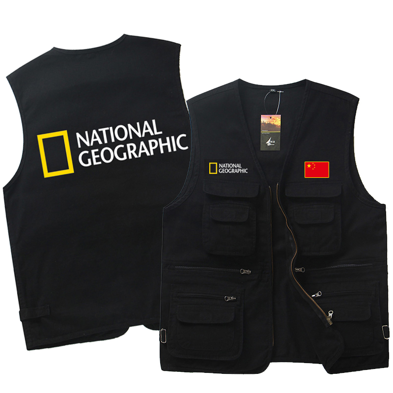 摄影马甲多口袋宽松四季