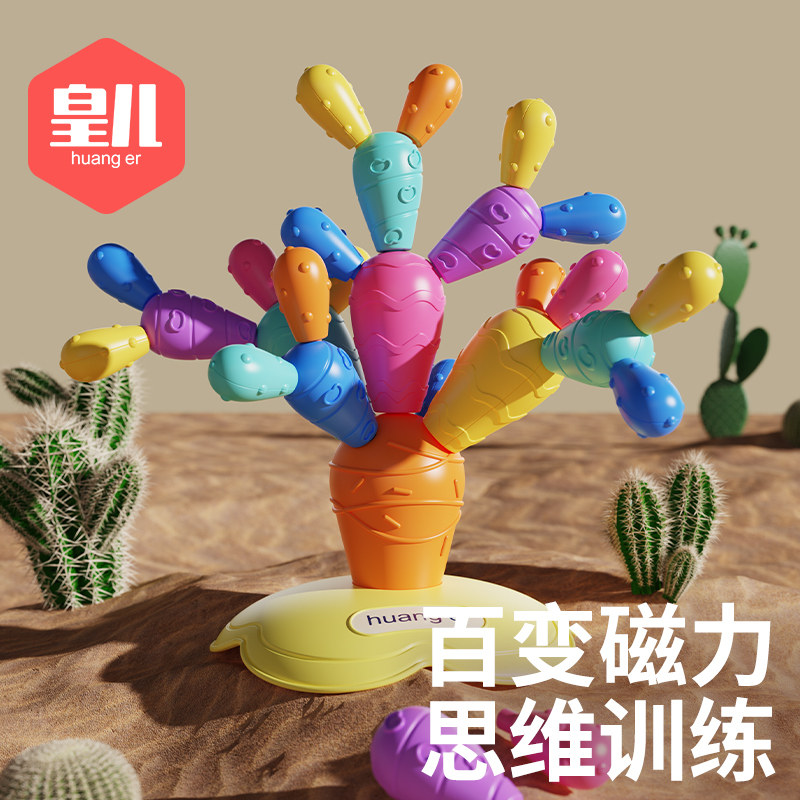 百变磁力仙人掌积木儿童创意益智拼装磁吸玩具宝宝早教拼插磁性棒怎么看?