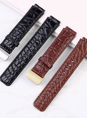 金予适配卡西欧AE-1200 ae1000/1300/1500鳄鱼皮手表带男真皮表链
