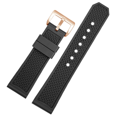 适配卡地亚卡利博氟橡胶手表带男