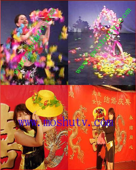 草帽出花（500朵） 帽子出花魔术道具