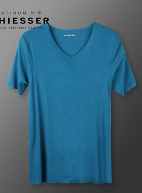 德国舒雅内衣男士T恤黑标铂雅透气莫代尔无痕汗衫打底内衣0345M