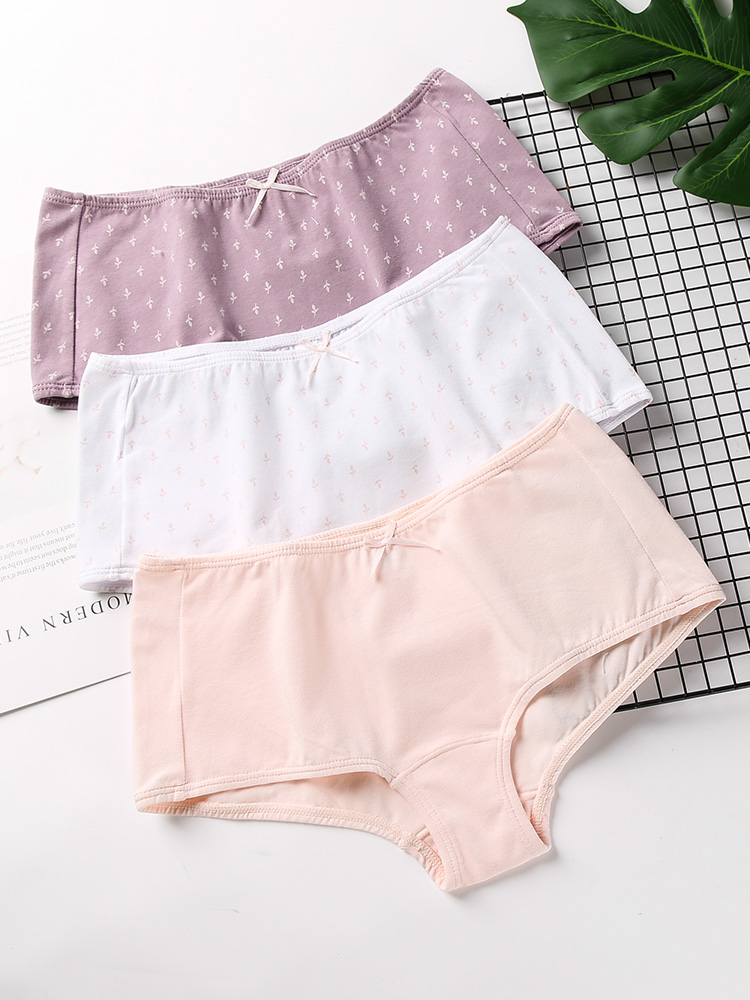 德国女士舒美棉中腰平角内裤