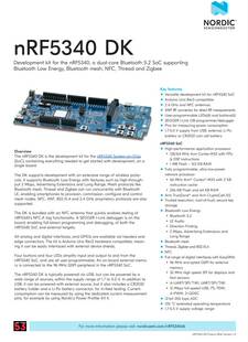 现货nRF5340 DK双核蓝牙低功耗5.2SoCNordicPCA10095开发板