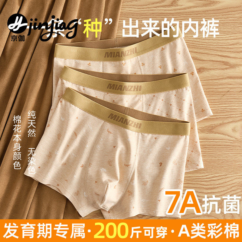 彩棉男童内裤纯棉a类全棉12岁底裤宝宝健康透气不夹屁股妈妈推荐,童装/婴儿装/亲子装,内裤,淘宝优惠券,粉丝福利购,淘宝优惠卷