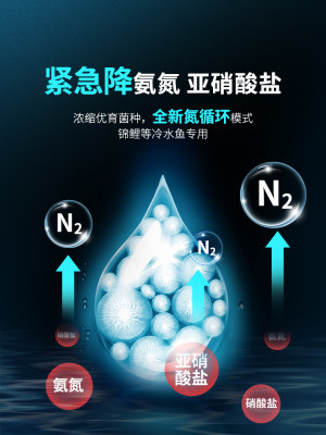 玛豆都纳奇硝化细菌锦鲤专用鱼池庭院景观池净水剂鱼缸消化冻干粉