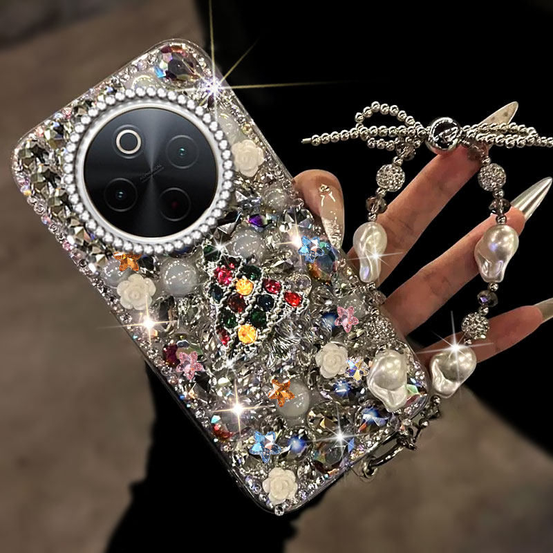 高端奢华镶钻手机壳，不掉钻，不发黄