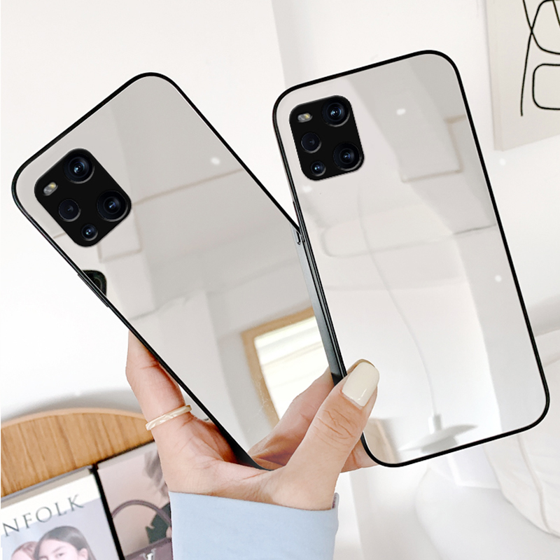 镜子玻璃镜面oppo手机壳高档