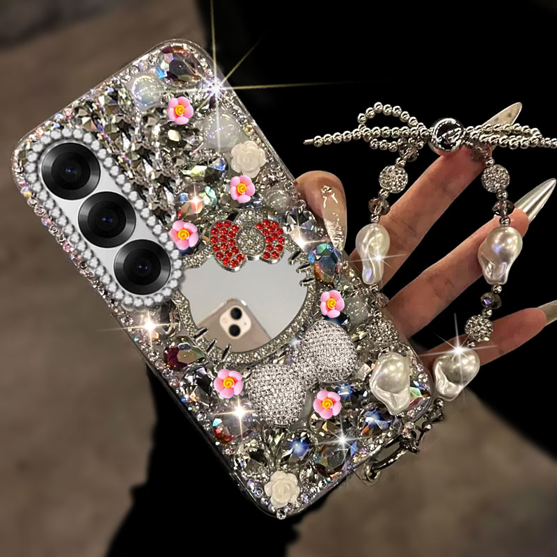 高端奢华镶钻手机壳，不掉钻，不发黄