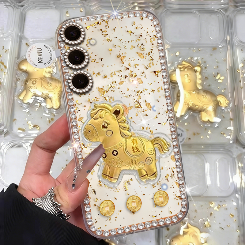 2026马年新款金箔，高端镶钻，仙女必备