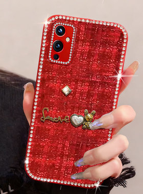 马年红色新年款适用oneplus1+一加9手机壳布艺3V全包2V喜庆女款5至尊版新品2结婚3Pro高端12/2026年2Pro针织6