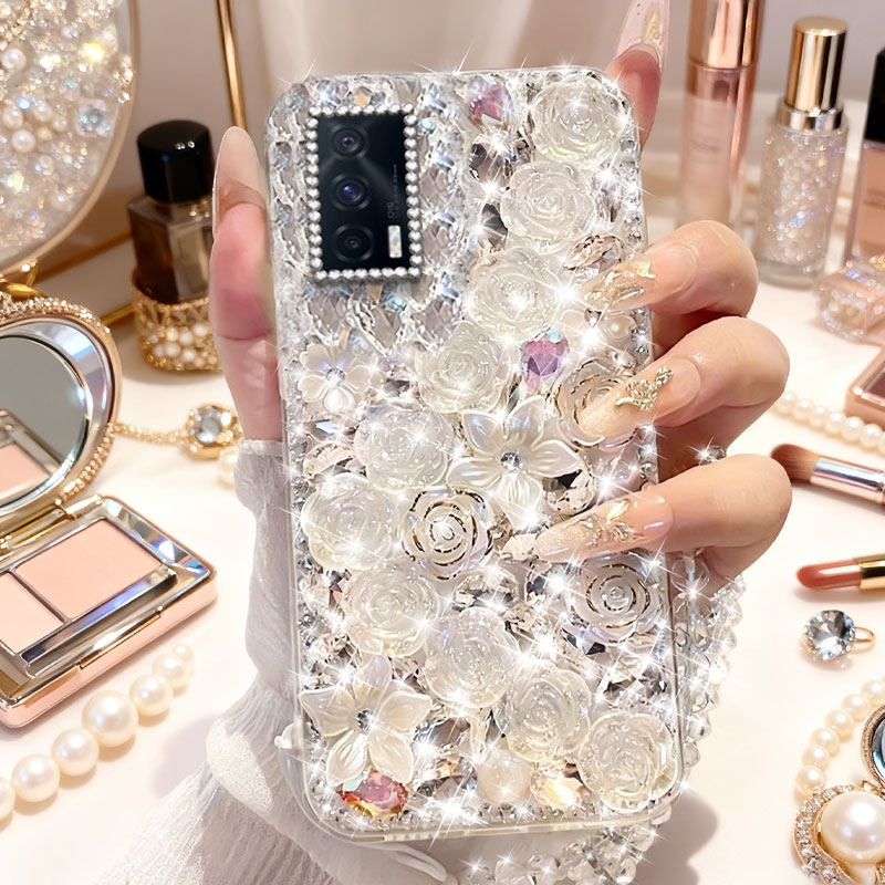 高端奢华镶钻手机壳，不掉钻，不发黄