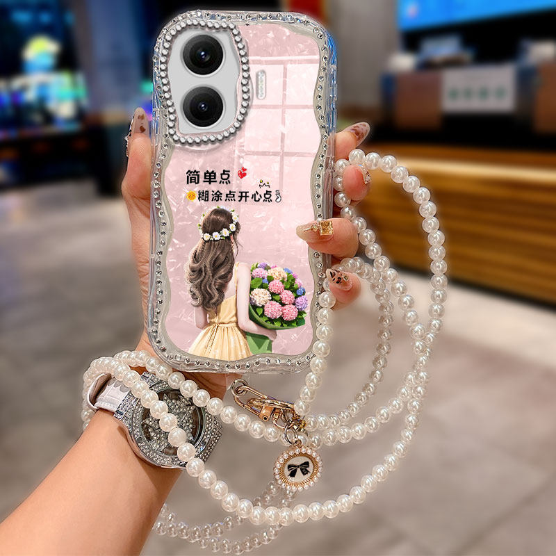 斜跨镶钻贝壳，仙女必备，斜背更方便