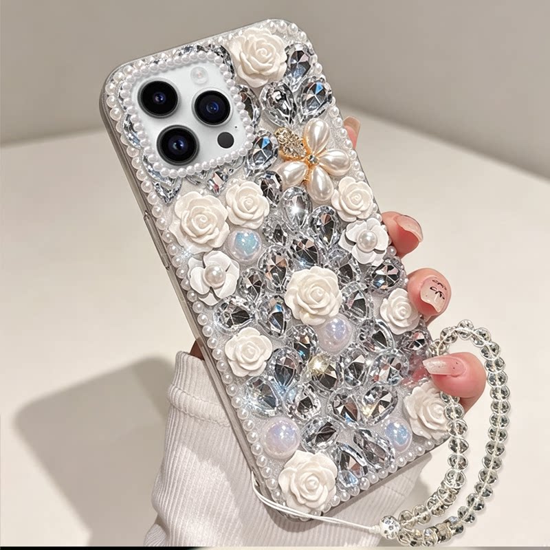 透明高端奢华镶钻适用苹果iPhone14ProMax手机壳新品16小众13保护套15水钻18Pro闪钻SE(第三代)冬18Pro秋6
