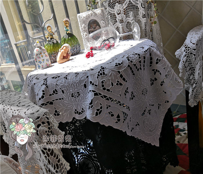 工盖巾亚麻*桌布收藏品0019万能欧洲重工白色古董级手绣满出口|ruв категории домашний ткань, скатерть, скатерть/бегун/столы и стулья рукав/обивка - от Buy2taobao.com для оказания профессиональной услуги покупки агента Taobao