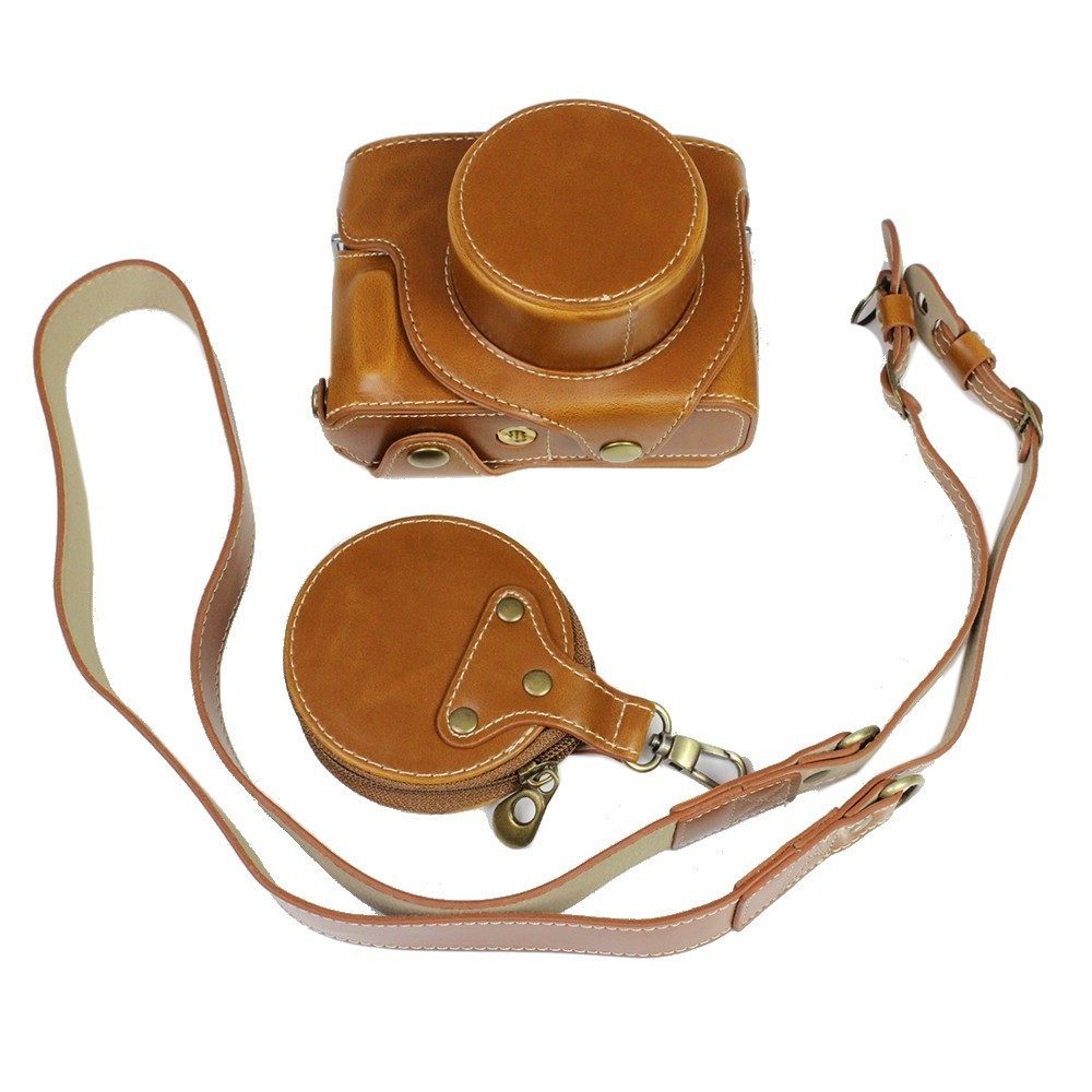 适用富士微单相机包X-E4保护皮套XE4豪华复古底座手柄 配肩带