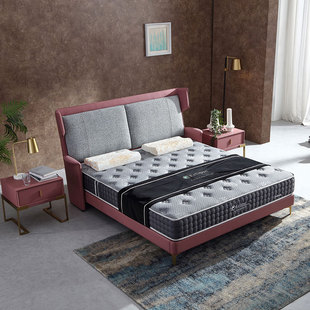 全友家居门店同款 独立弹簧蚕丝棉 90878 加尼福尼亚床垫1.8米