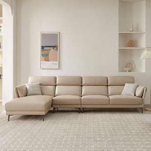 全友家居家具家私正品 布洛克 意式 210003 客厅L型舒感布艺沙发