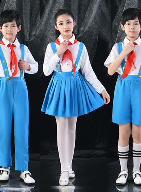 儿童合唱团演出服中小学生少先红领巾朗诵比赛幼儿园男女表演服装