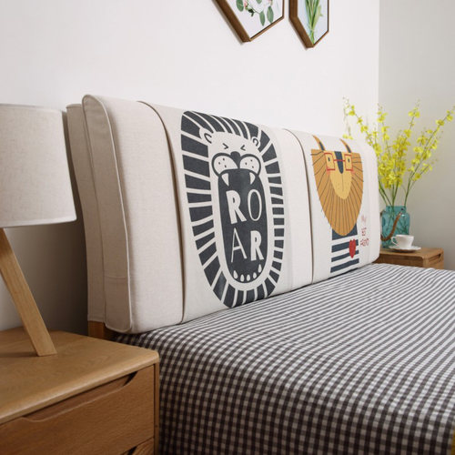 定做北欧床头板软包靠垫榻榻米