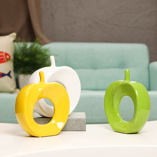 现代简约创意摆件客厅装 饰品桌面电视柜酒柜摆设办公室陶瓷工艺品