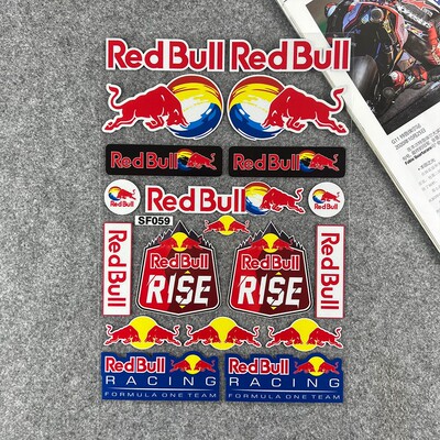 反光红牛贴花redbull摩托车