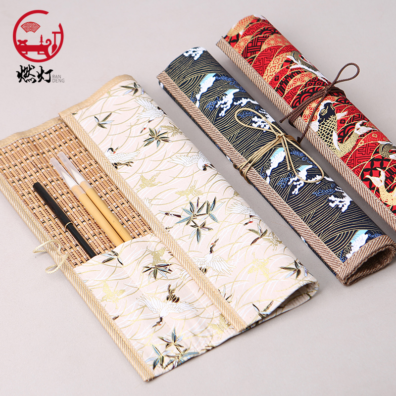 燃灯国潮古风笔帘笔袋大容量