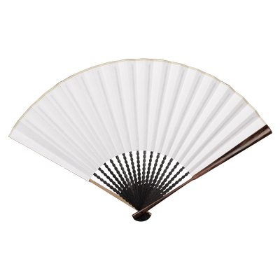 燃灯新款棕竹黑竹芯龙鳞纹折扇