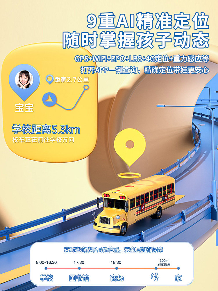 [공식  ] GUACKA 어린이 스마트폰 시계 5G 풀 네트워크 방수 포지셔닝 다기능 남성 모델 초등학생 중학생 전용 전자 WECHAT 카드 삽입 가능 통화