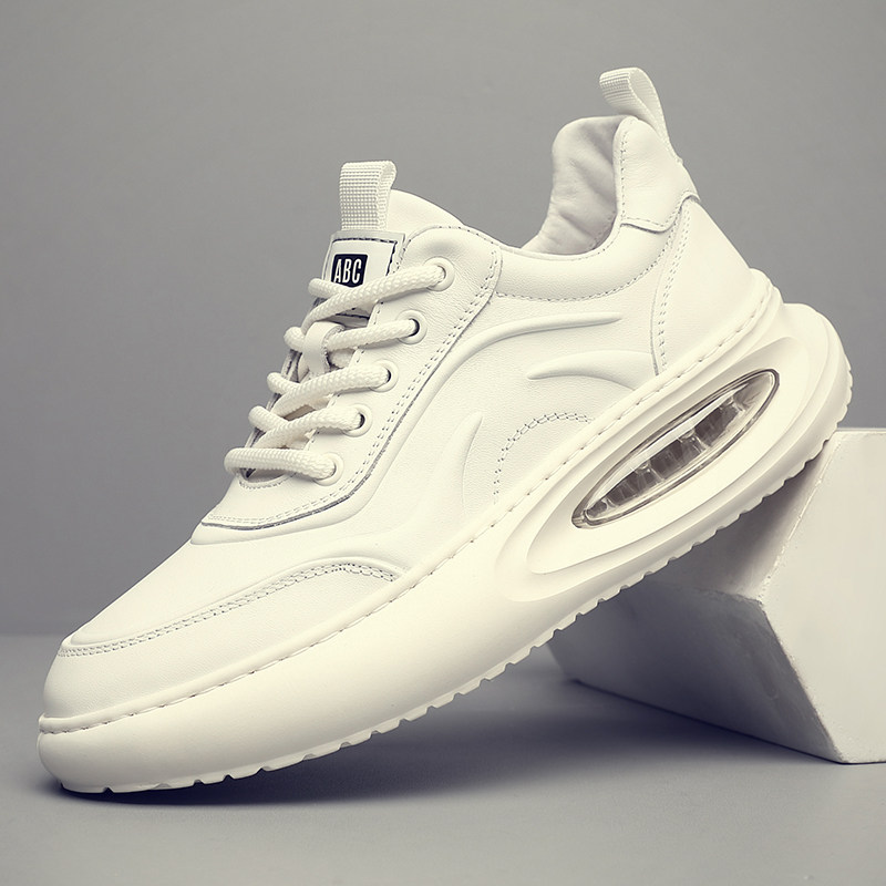 头层牛皮小白鞋男真皮气垫运动鞋透气厚底百搭轻便休闲鞋男板鞋潮,流行男鞋,时尚休闲鞋,淘宝优惠券,粉丝福利购,淘宝优惠卷