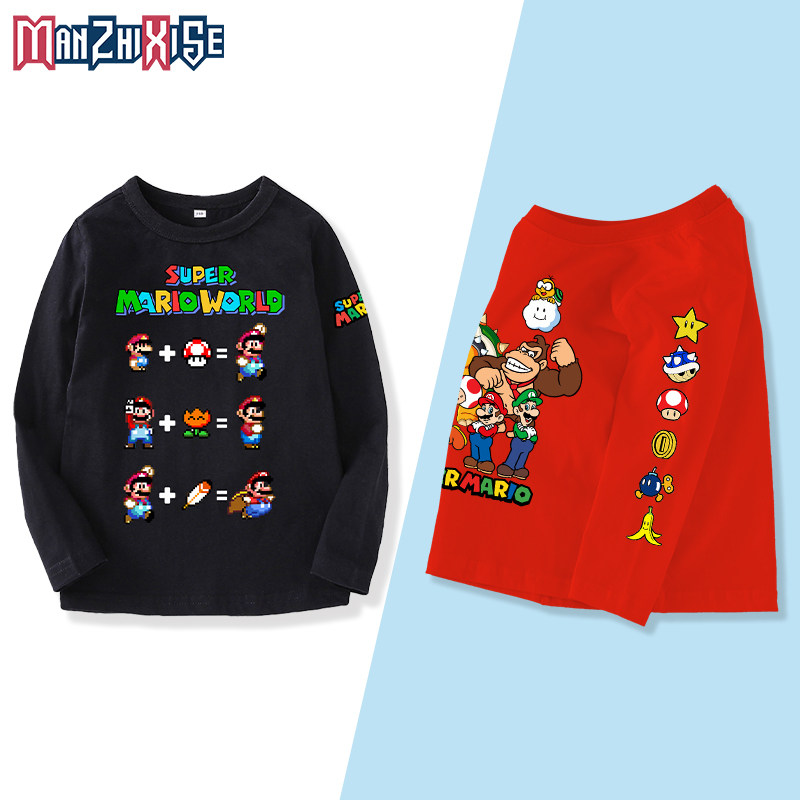 长袖t恤儿童装圆领休闲纯棉