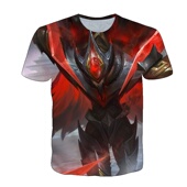 男女装 新王者荣耀白起原皮衣服短袖 T恤夏季 中小学生青少年cos上衣