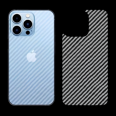 苹果手机炭纤维纹防滑后背贴膜