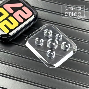 适用苹果手表Watch曲面热弯玻璃膜S10/S11防爆SE/S6/S7/S8/S9高清UV钢化膜40/41/42/44/45/46mm全屏保护贴膜