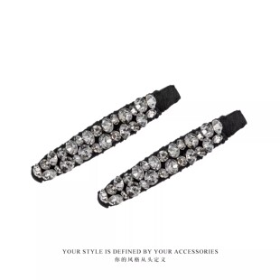 细闪水钻发夹女新款刘海侧边掰掰夹简约百搭碎发神器刘海边夹头饰