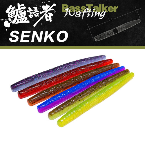 鲈语者路亚软饵沉水3寸/4寸senko面条虫黑坑鲈鱼鳜鱼BassTalker