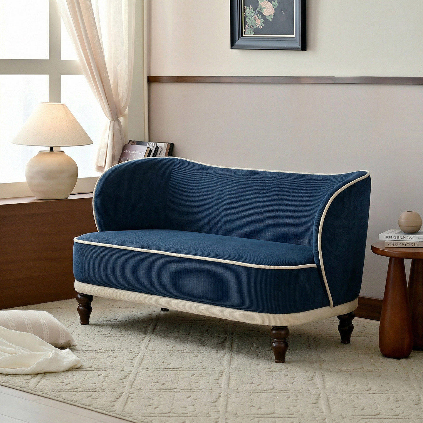 作壳ZOK Coco沙发 法式简约灯芯绒客厅现代休闲沙发复古双人布艺