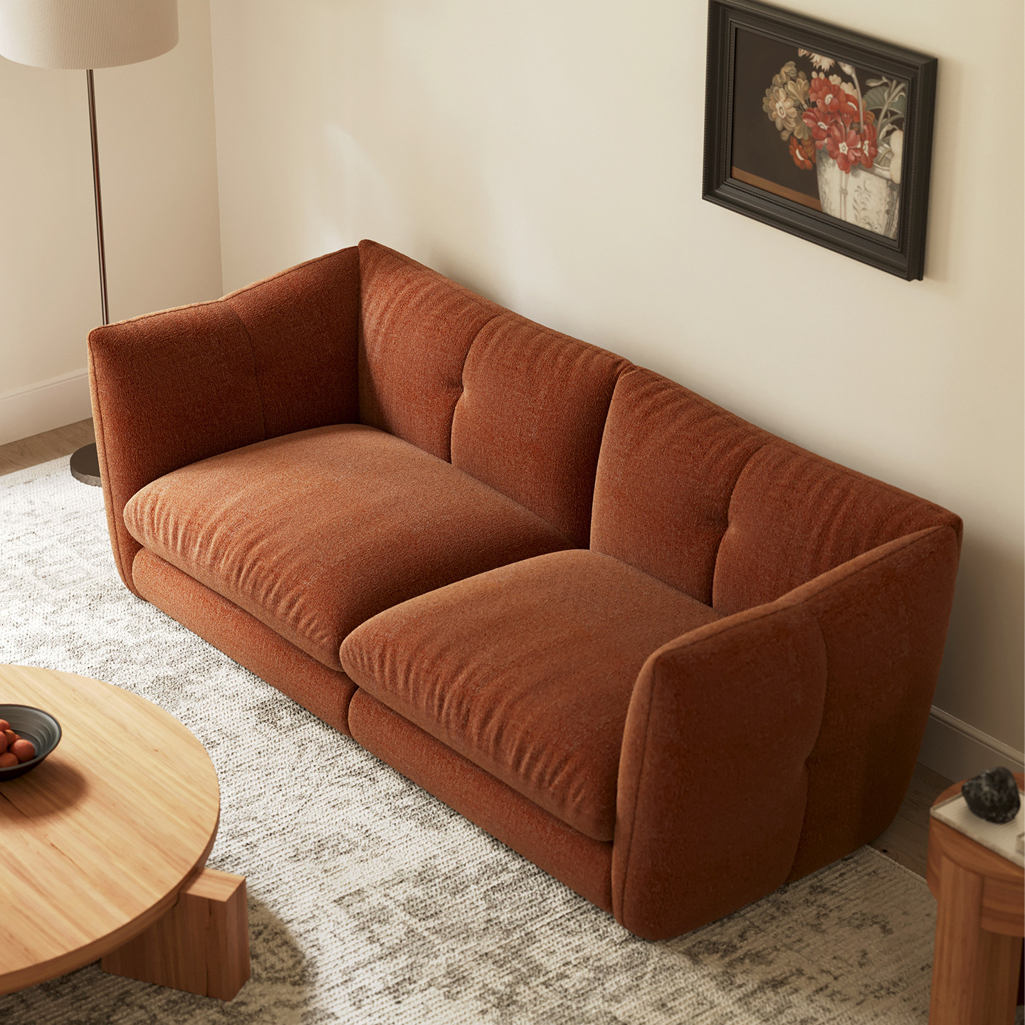 作壳ZOK 橙屿沙发 简约现代布艺沙发法式复古风客厅设计师小户型