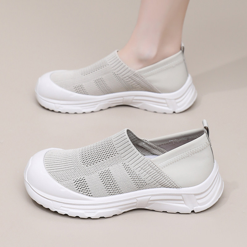 2025春季新款老北京布鞋女网面透气健步鞋轻便防滑一脚蹬妈妈单鞋,女鞋,健步鞋,淘宝优惠券,粉丝福利购,淘宝优惠卷