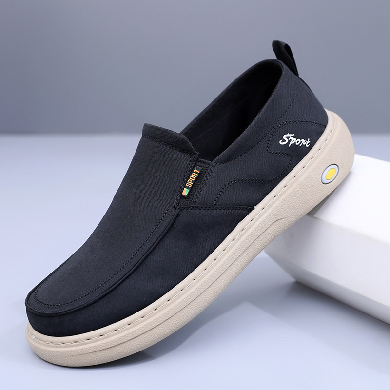 2026春季新款软底轻便休闲男鞋老北京布鞋防滑一脚蹬休闲爸爸鞋子