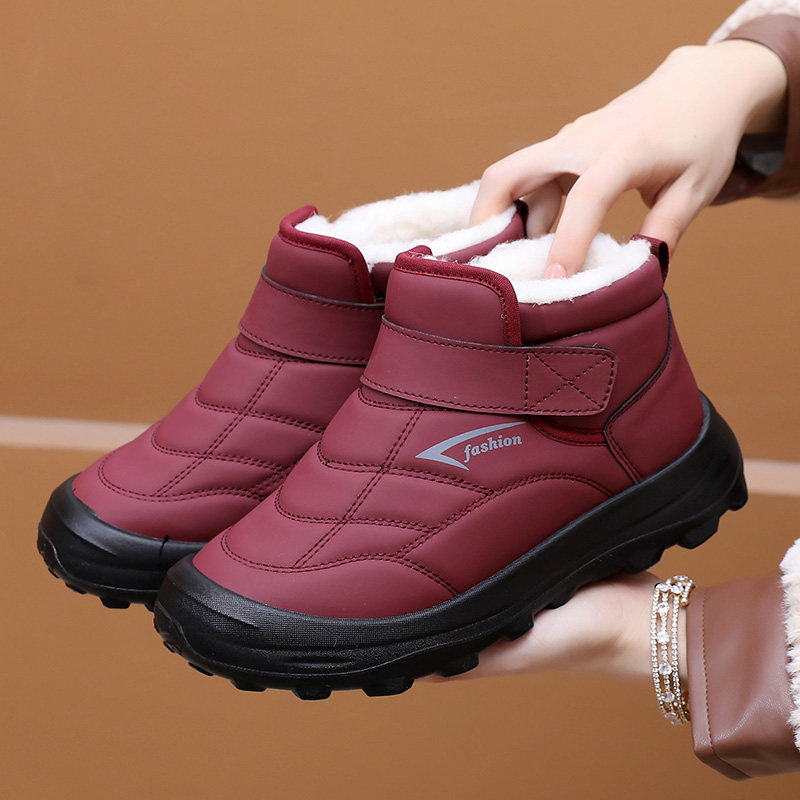 2025冬季新款老北京棉鞋女加绒保暖绵羊毛雪地靴防滑中老年妈妈鞋,女鞋,时尚雪地靴,淘宝优惠券,粉丝福利购,淘宝优惠卷