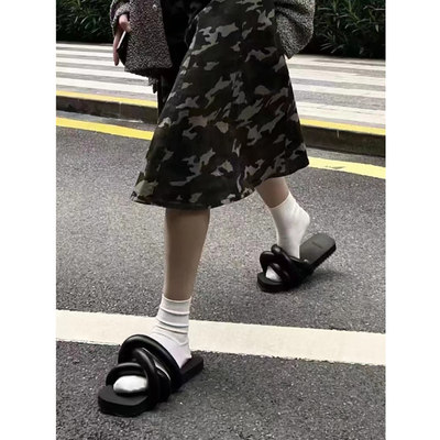 YUMEYUME环保平跟简约一字拖鞋