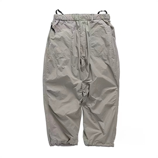 休閑褲 NEIGHBORHOD 25ss機(jī)能軍事風(fēng)尼龍超輕防風(fēng)傘兵工裝 褲 男