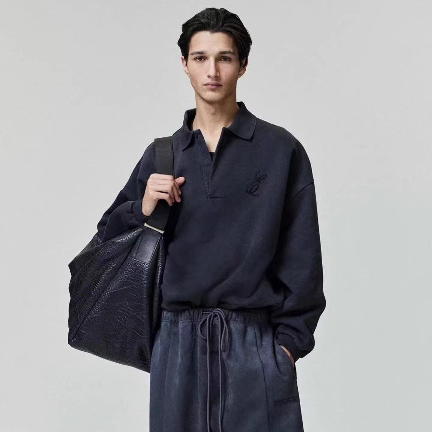 FOG MIKI ESSENTIALS *25AW美式潮牌字母刺绣加绒POLO长袖卫衣男,男装,秀禾服,淘宝优惠券,粉丝福利购,淘宝优惠卷